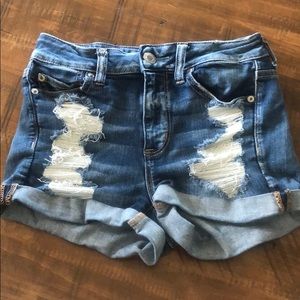 American Eagle ripped jean shorts